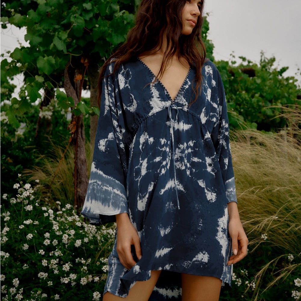 Zara printed short dress